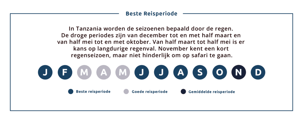 een overzicht met de beste reisperiode van zanzibar per maand