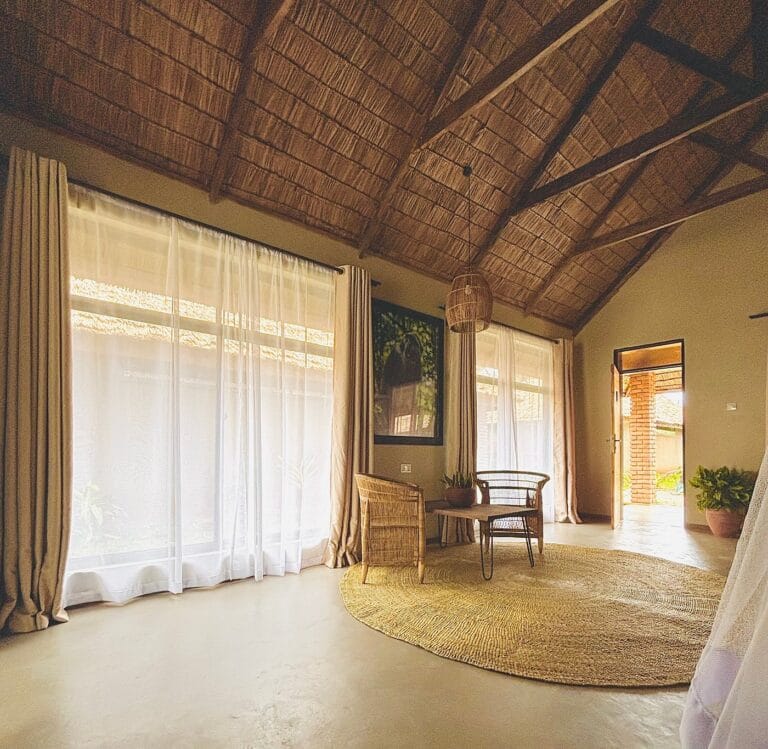 slaapkamer zit gedeelte honey badger lodge