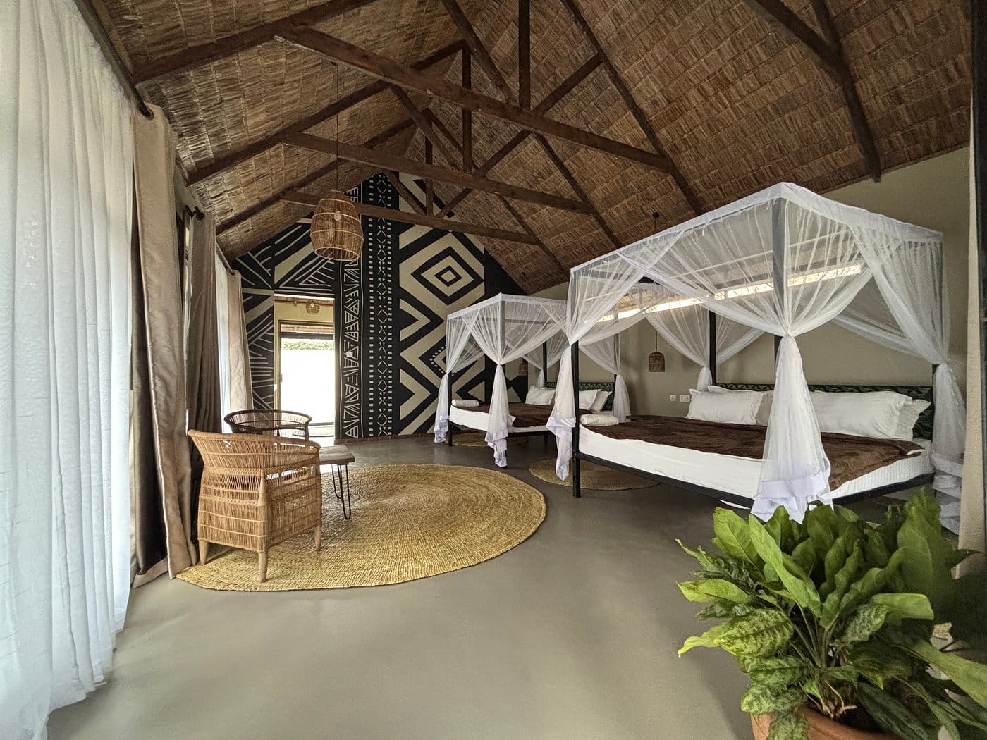 gerenoveerde slaapkamer honey badger lodge
