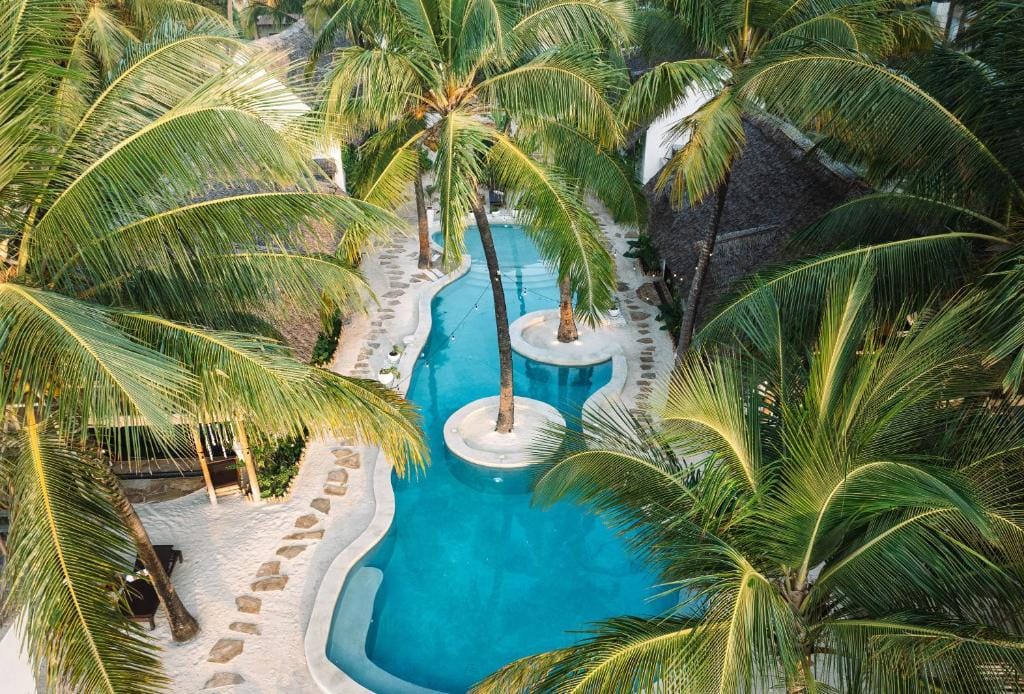 mala boutique hotel bwejuu bovenaanzicht