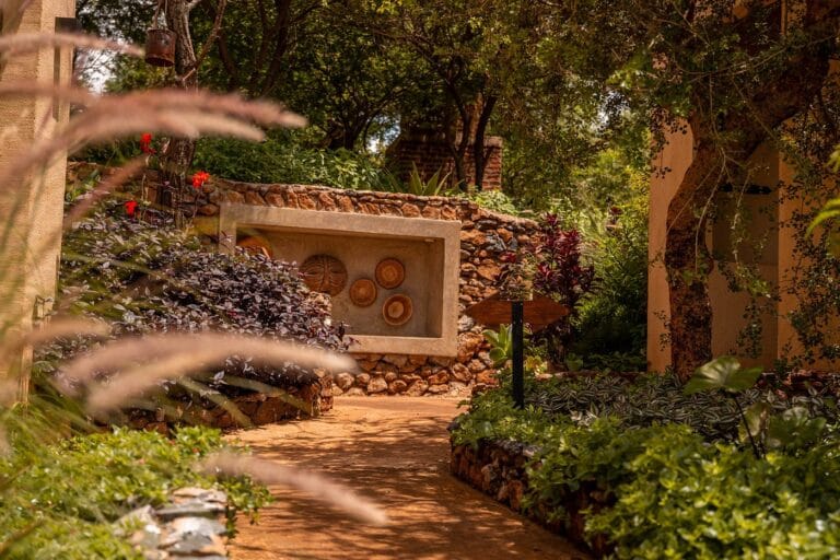 manyara best view lodge tuin