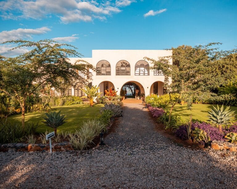 manyara best view lodge aankomst