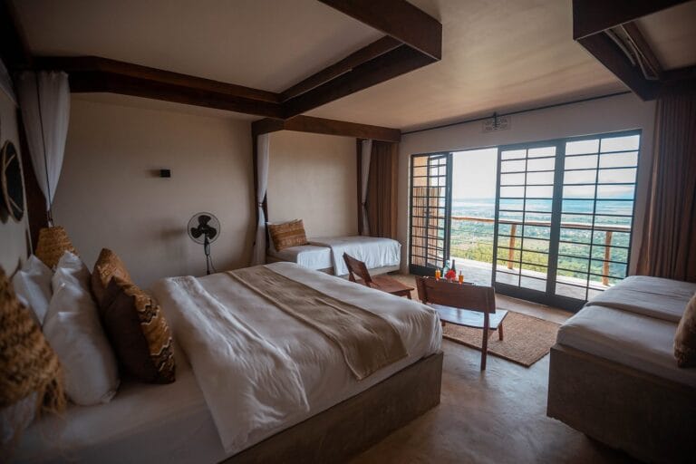 manyara best view lodge slaapkamer